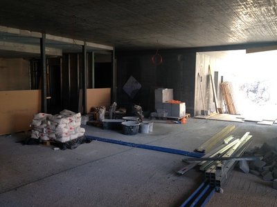 Die Kassenhalle mit den WC Anlagen