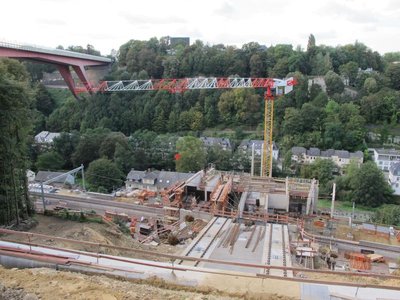 Bauzustand Talstation am 21.09.2016