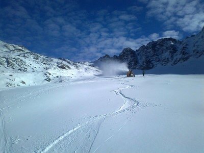 bissl Neuschnee gab's in der Nacht
