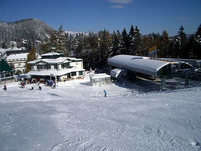 Skibetrieb am Hirschenkogel am 25. Oktober 2003