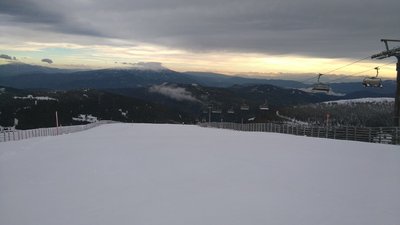 Starthang Kanonenrohr am Lachtal 6-er ; heuer deutlich breiter hergerichtet als letztes Jahr!