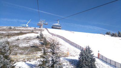 Blick auf die perfekte 8 an der Schönberg Schaukel