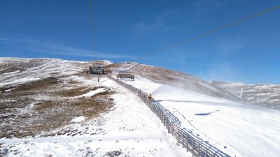 Lachtal-Bahn kurz vor der Bergstation