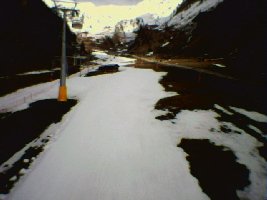 Die 4SB Cabanna Bill Richtung Arabba auf 1700m, schöne lange Bahn