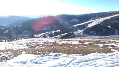 Starthang der 9 (Sonnenhang) fast schneefrei