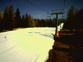 Kunstschneeband in Bellamonte