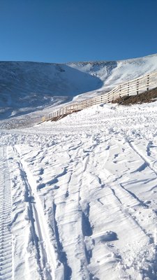 Zufahrt Zinkenlift bereits fertig - eigentlich ist das oft das Problemstück