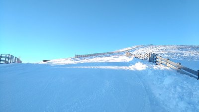 Panoramaabfahrt unten: bereits fertig