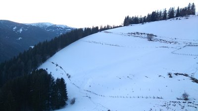 steile Ski- und Variantenhänge an der ehemligen DSB "Seidlalm"