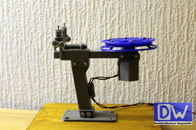 hydraulische Abspannung fast komplett eingefahren