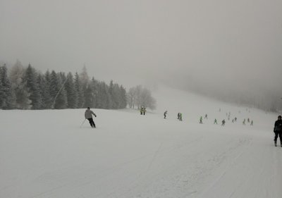 Blaue "Cvičná louka" am 2-SL