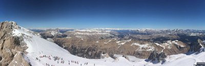 Marmolada Aussichtsplatzform Richtung Kronplatz