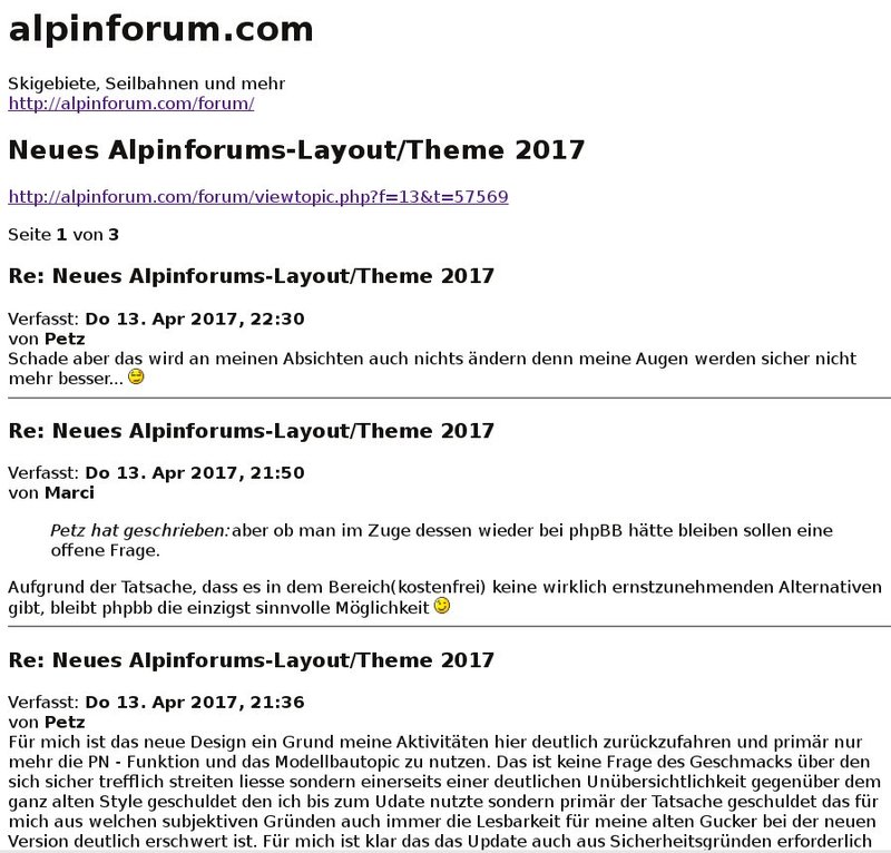 Beispiel für Druckansicht