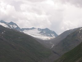 Hochjochferner. Zur Zeit Längenverluste von ca. 30 Metern im Jahr.