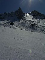 in der Hochsaison wegen Überfüllung meist ein Graus, jetzt aber optimal: die Salere in Arabba