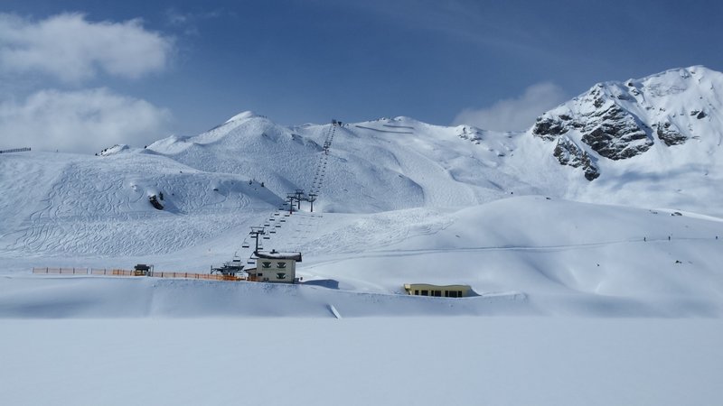 Blick zur Seekareckbahn; da gehts jetzt hoch