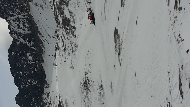 Nicht fahrbarer Teil der Abfahrt 1.