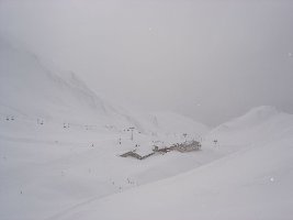 Silvrettalicht am Sonntag, Grivaleabahn mit Alp Bella