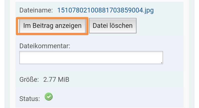 Sogar Bildunterschriften kann man anfügen...