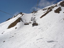 Weiter in die Woche brennt die Sonne, Greitspitzbahn mit Variantenabfahrt