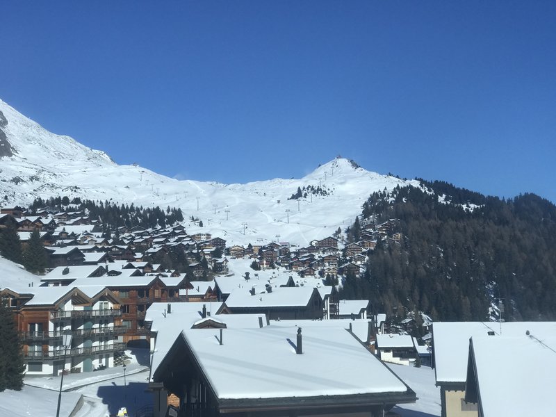 Das Plateau ist dafür mit 5-10cm Schnee bedeckt