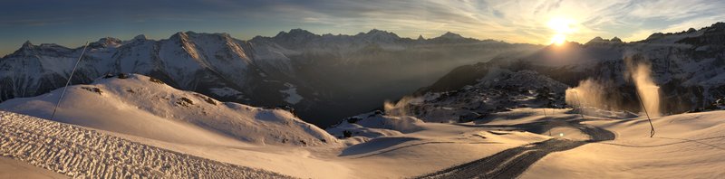 Herrliches Panorama <br />Hier oben ca 20 cm Naturschnee