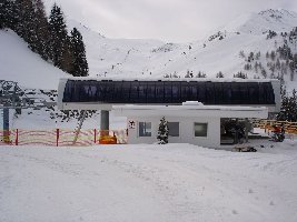 Talstation Nachtweidebahn mit Blick auf dem Höllenkar