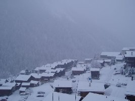 Neuschnee am Abreisetag