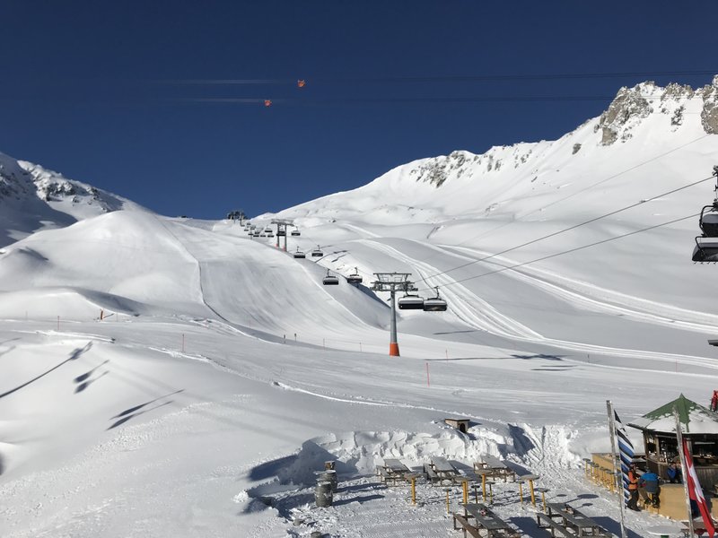 Schade geht der Furka-Zipper erst morgen auf. Heute nur Testbetrieb.