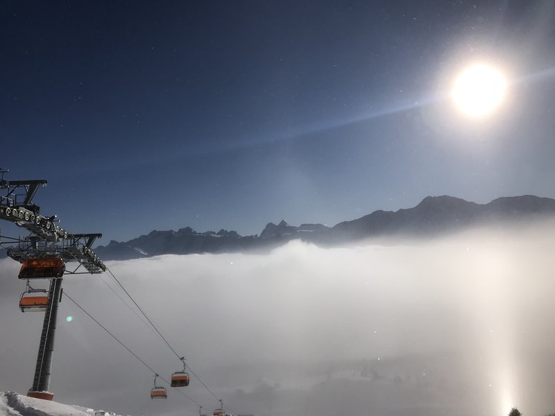 Am Morgen herrschte noch ein Nebelmeer