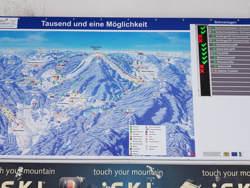 Übersichtstafel Fichtelgebirge