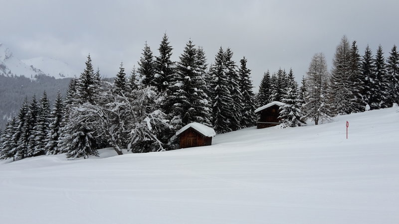 Winteridyll auf der Abfahrt nach Rinnen