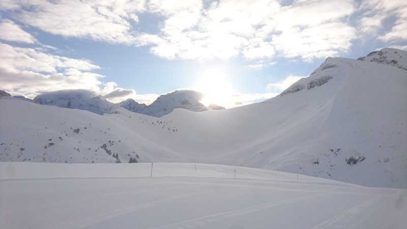 Die Sonne ist zögerlich