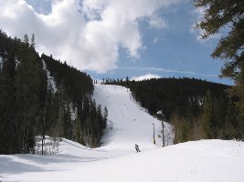 Super Steilhang an der Lower Go-Devil. Eine Schwarze, und präpariert, eine Ausnahme!