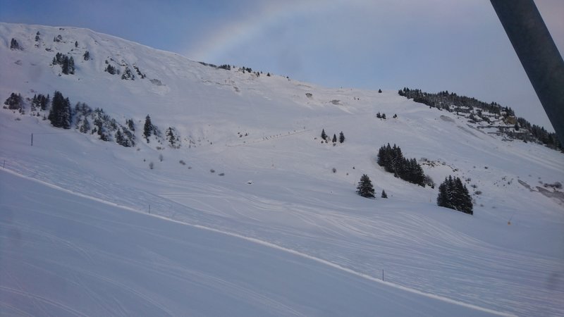 Blick Richtung Ronda. Die war am Morgen absolut perfekt. Kein Eis und keine Steine
