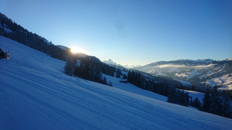 Um 15:30 noch die letzten Sonnenstrahlen an der Eggweid erhaschen