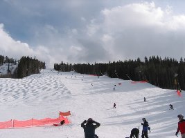 Nicht unsteil, der große Schlusshang &amp;quot;River run&amp;quot;