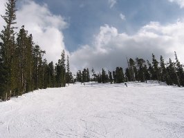 Geniale Abfahrt - selten so viel Spaß gehabt. Spätnachmittags 1A Verhältnisse