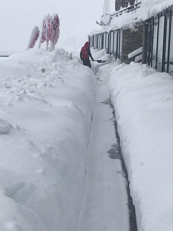 Morgens 24.12.2017...der kleine Punkt Links sind die Lichter...