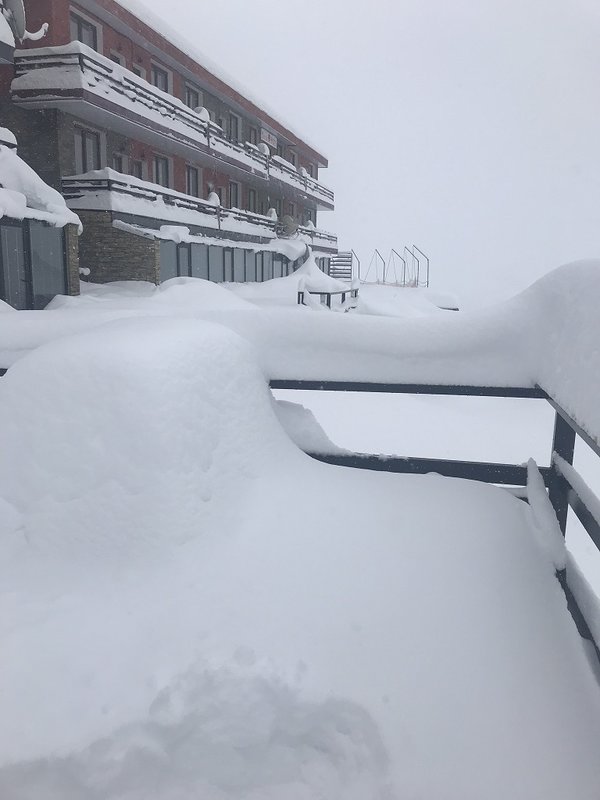 Morgens 24.12.2017 Stehe auf der Terrasse