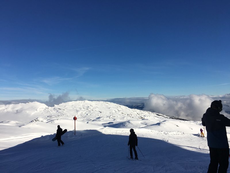 Gegen 12 Uhr an der Bergstation Hahneköpfle.