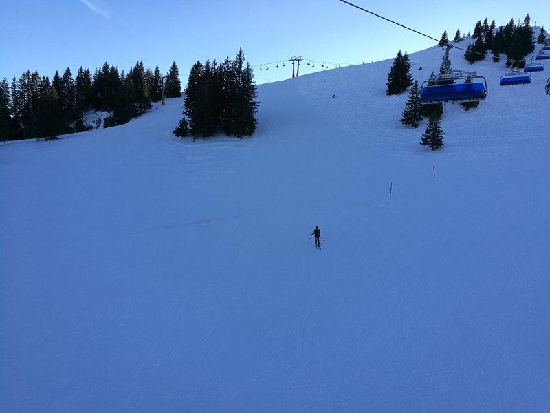 Die östliche Variante der Sudelfeldkopfabfahrt