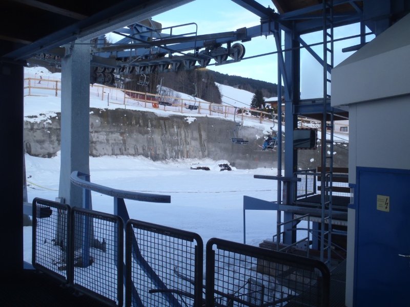 Baugrube hinter den jetzigen Kohlmais-Liften