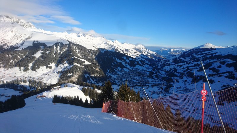 Höchsthorn etwas später. Eigentlich eine gute Piste, aber knollig-eisig. Schade