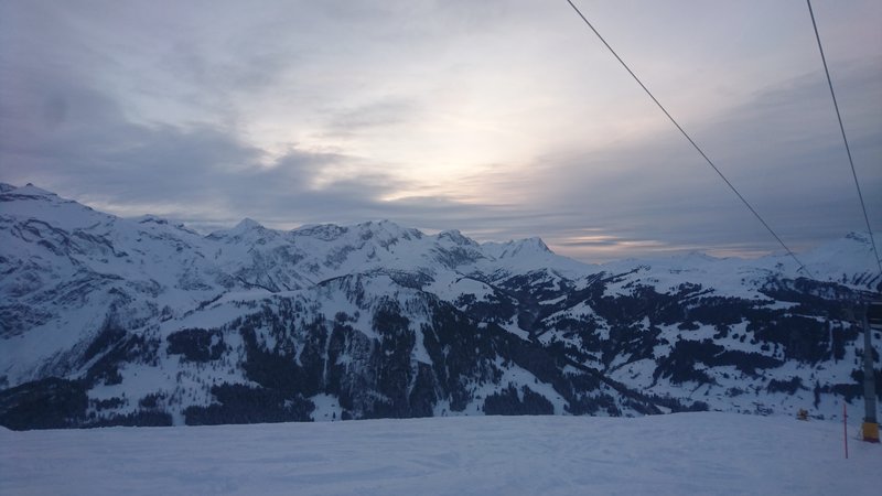 Schöne Lichtspiele nach der letzten Fahrt