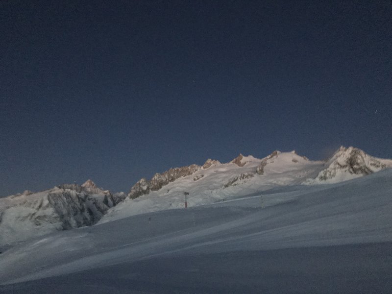 Oberhalb der Traverse