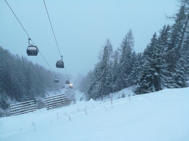 10EUB Giggijoch bei der letzten Talabfahrt. Gegen 16:15h war es schon sehr dunkel