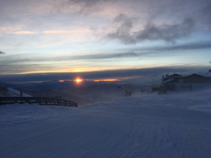 Sonnenuntergang bei der Plosehütte