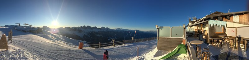Bergpanorama bei den Dolomiten
