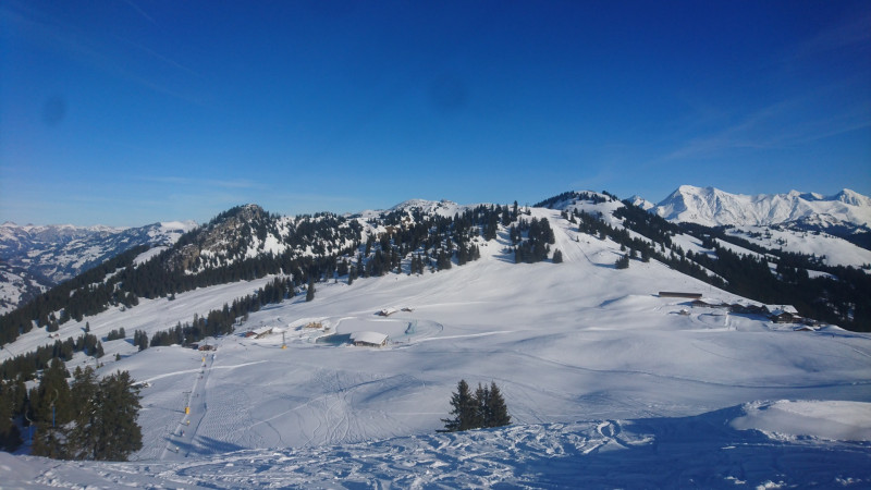 Blick über den Hornbergkessel kurz vor Mittag